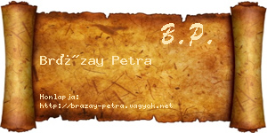 Brázay Petra névjegykártya